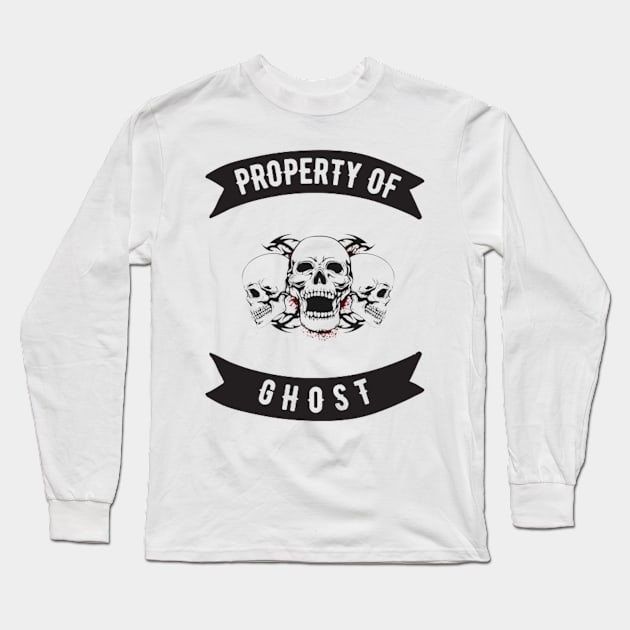 Ghost Property Patch Long Sleeve T-Shirt by Nicole James